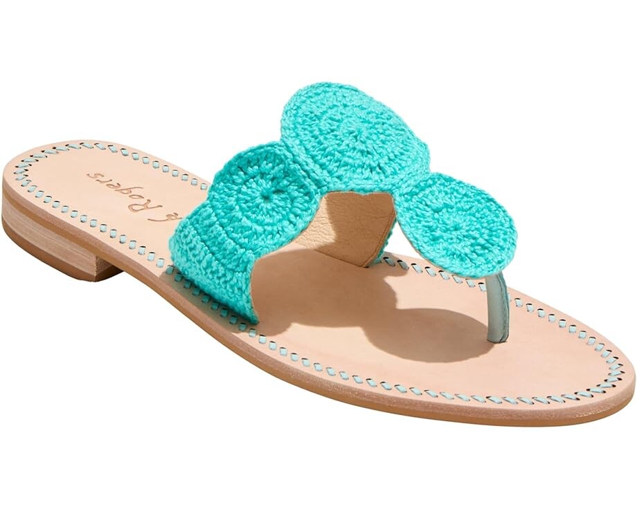 

Сандалии Jack Rogers Jacks Crochet, цвет Turquoise