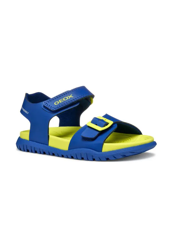 Трекинговые сандалии fusbetto Geox, Royal Fluo Yellow — фото 2