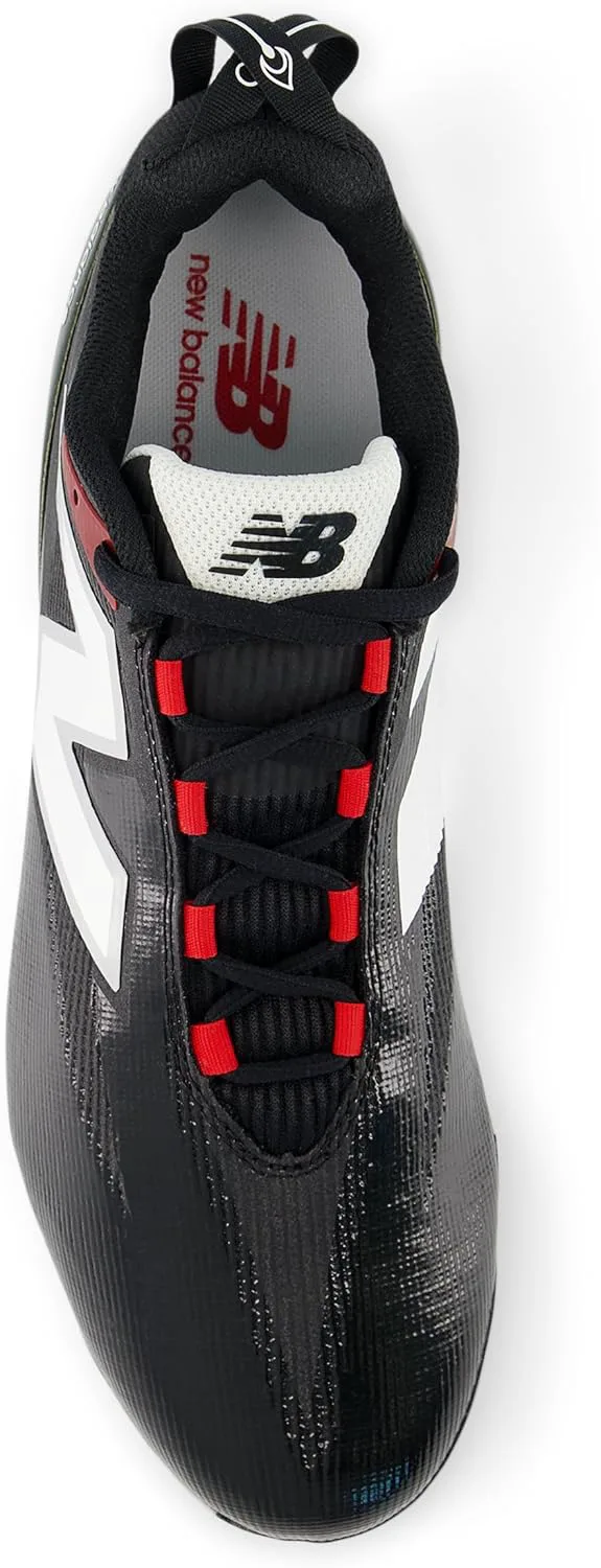 Кроссовки для мужчин New Balance Burnx5, черный/белый/красный — фото 4