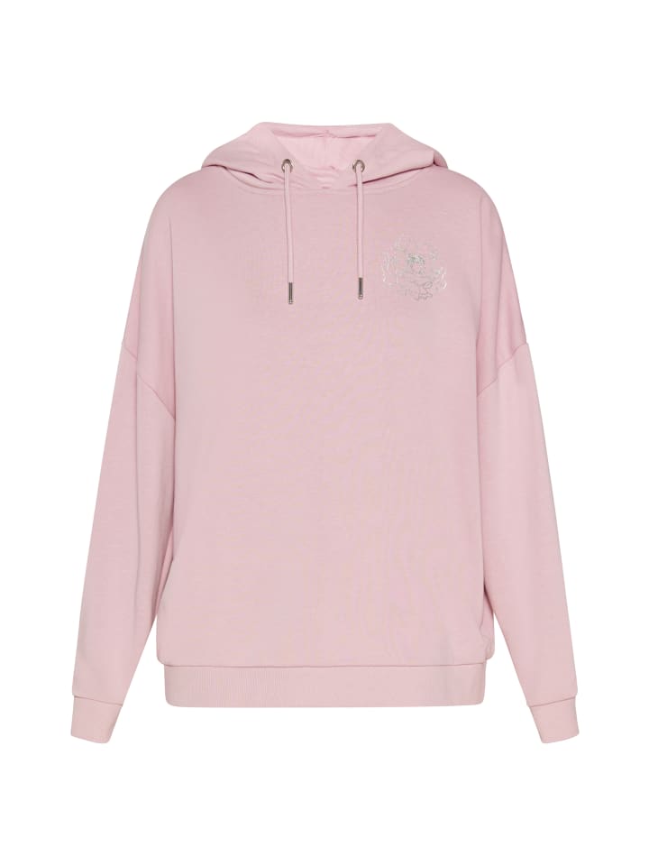 

Женская толстовка с капюшоном розового цвета Usha