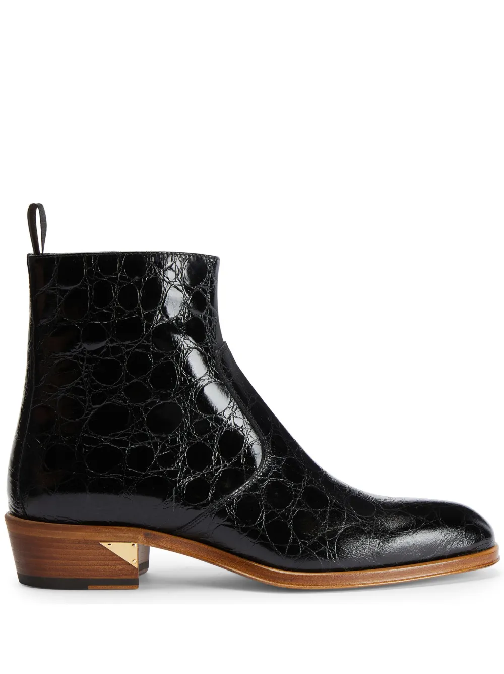 

Ботинки Fabyen с тиснением под крокодила Giuseppe Zanotti, черный