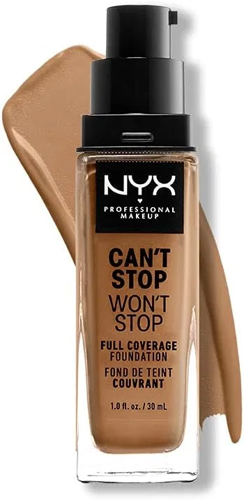 Тональное средство Nyx Professional Makeup Cant Stop One-Stop Full Coverage Foundation 30 мл цвет Cinnamon