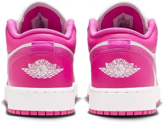 Детские кроссовки Nike Air Jordan 1 Low, розовый/белый — фото 3