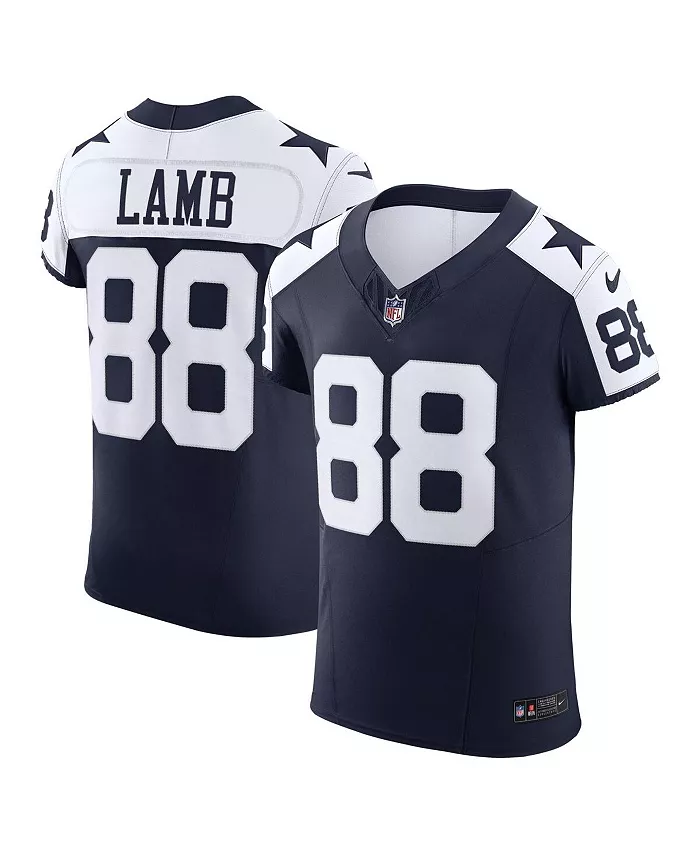 

Мужская футболка Dallas Cowboys Vapor F.U.S.E. Elite с именем CeeDee Lamb Nike, синий
