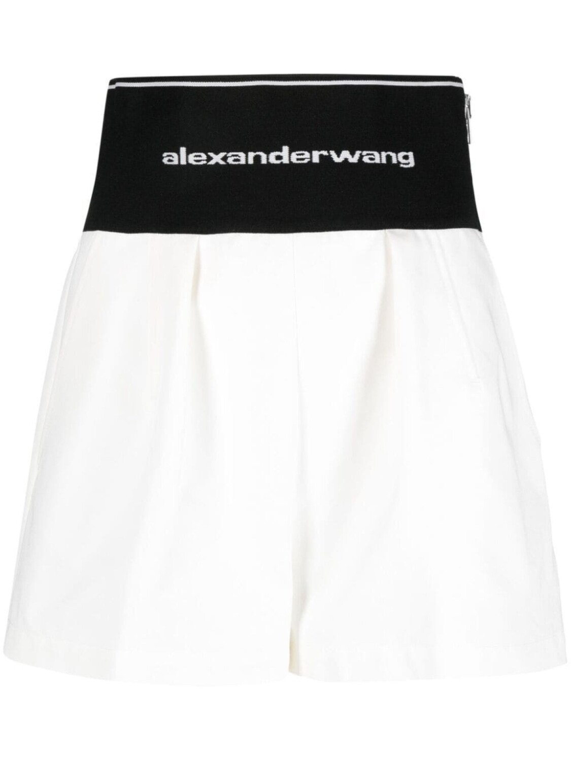 

Alexander Wang шорты строгого кроя с логотипом на поясе, белый
