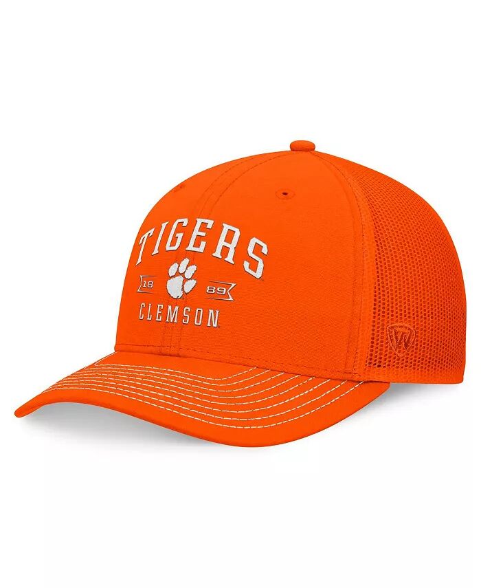 

Мужская оранжевая регулируемая кепка Clemson Tigers Carson Trucker Top of the World