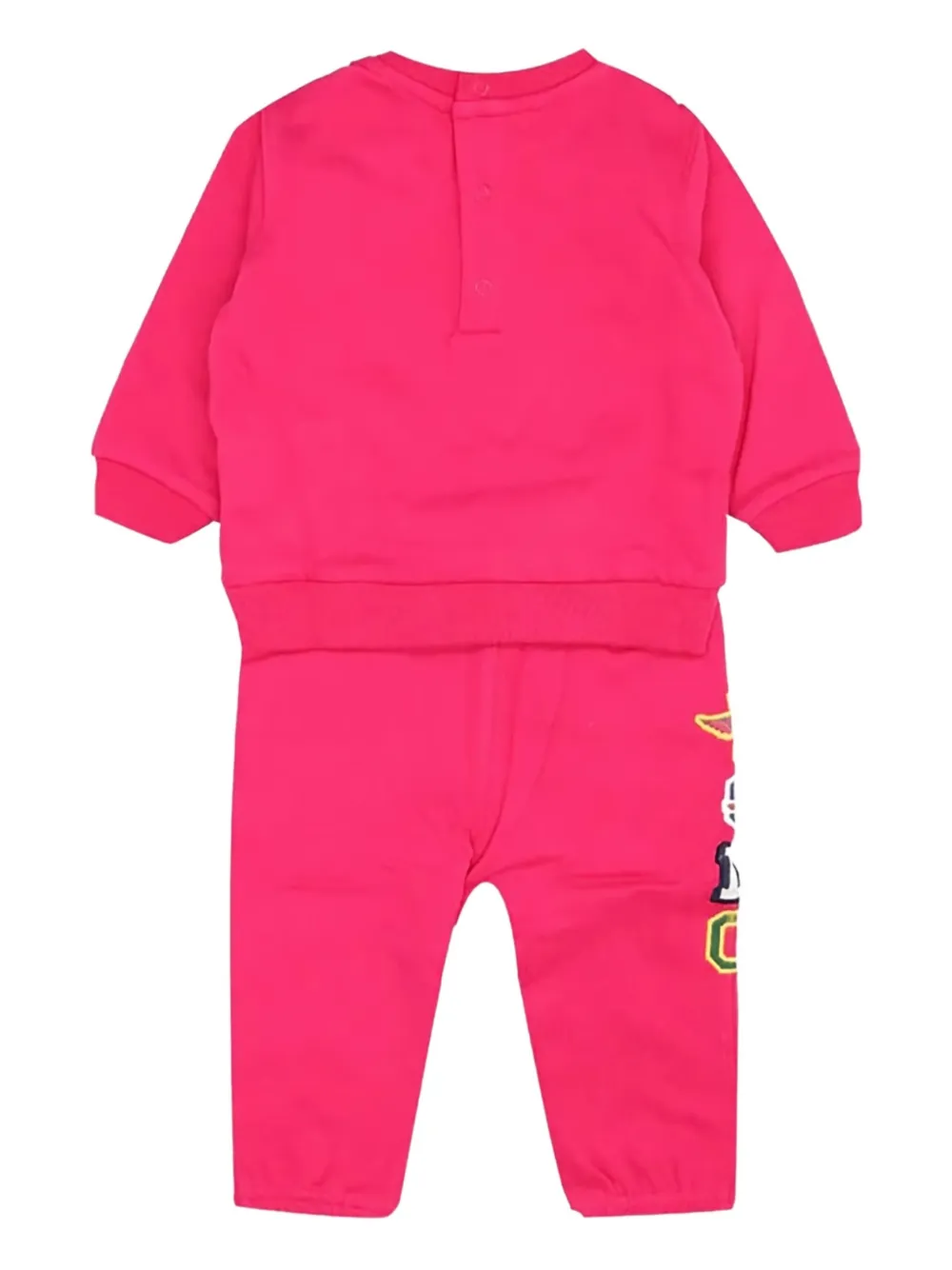 Спортивный костюм с логотипом Polo Ralph Lauren Kids, розовый — фото 2