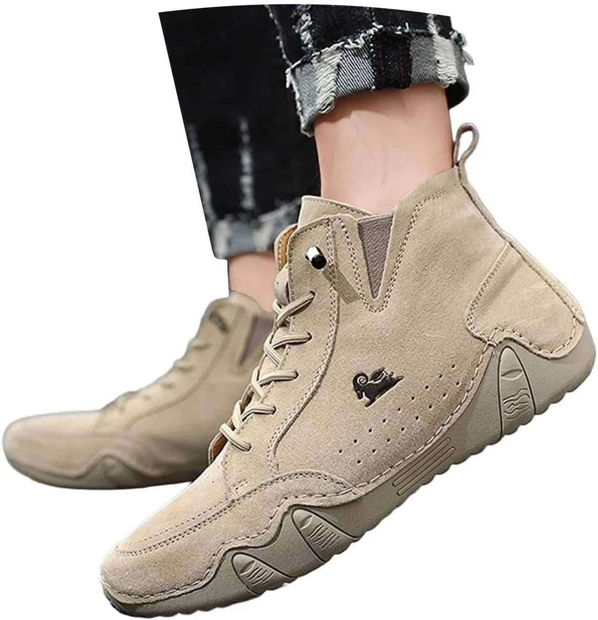 Зимние ботинки для ходьбы босиком из кожи Generisch, B03 Khaki