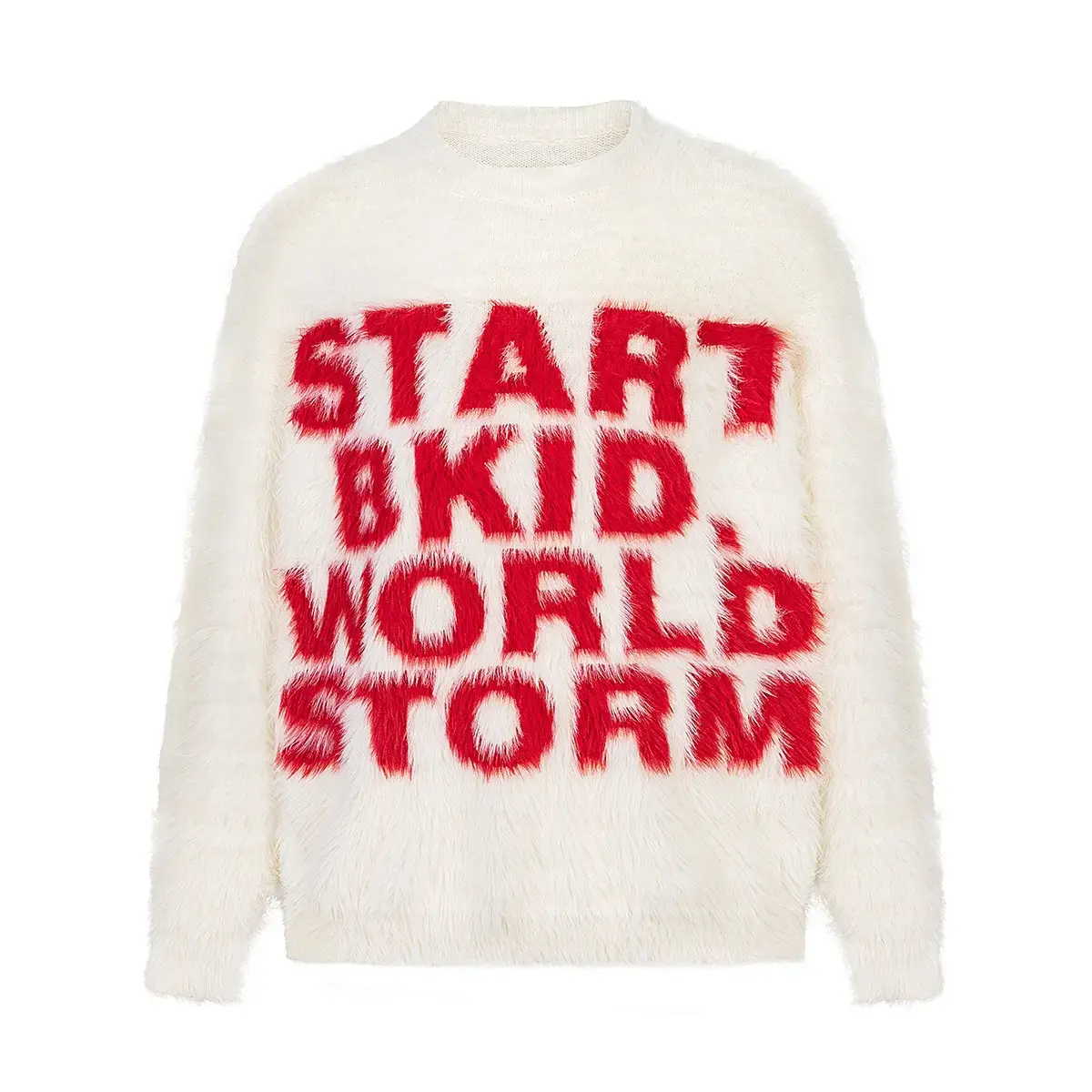 

Трикотажный свитер Unisex с круглым вырезом Moderate Others VanCamel, белый[5-inch long mink]