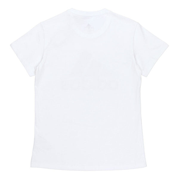 Футболка essentials logo t-shirt 'white black' Adidas, белый — фото 2