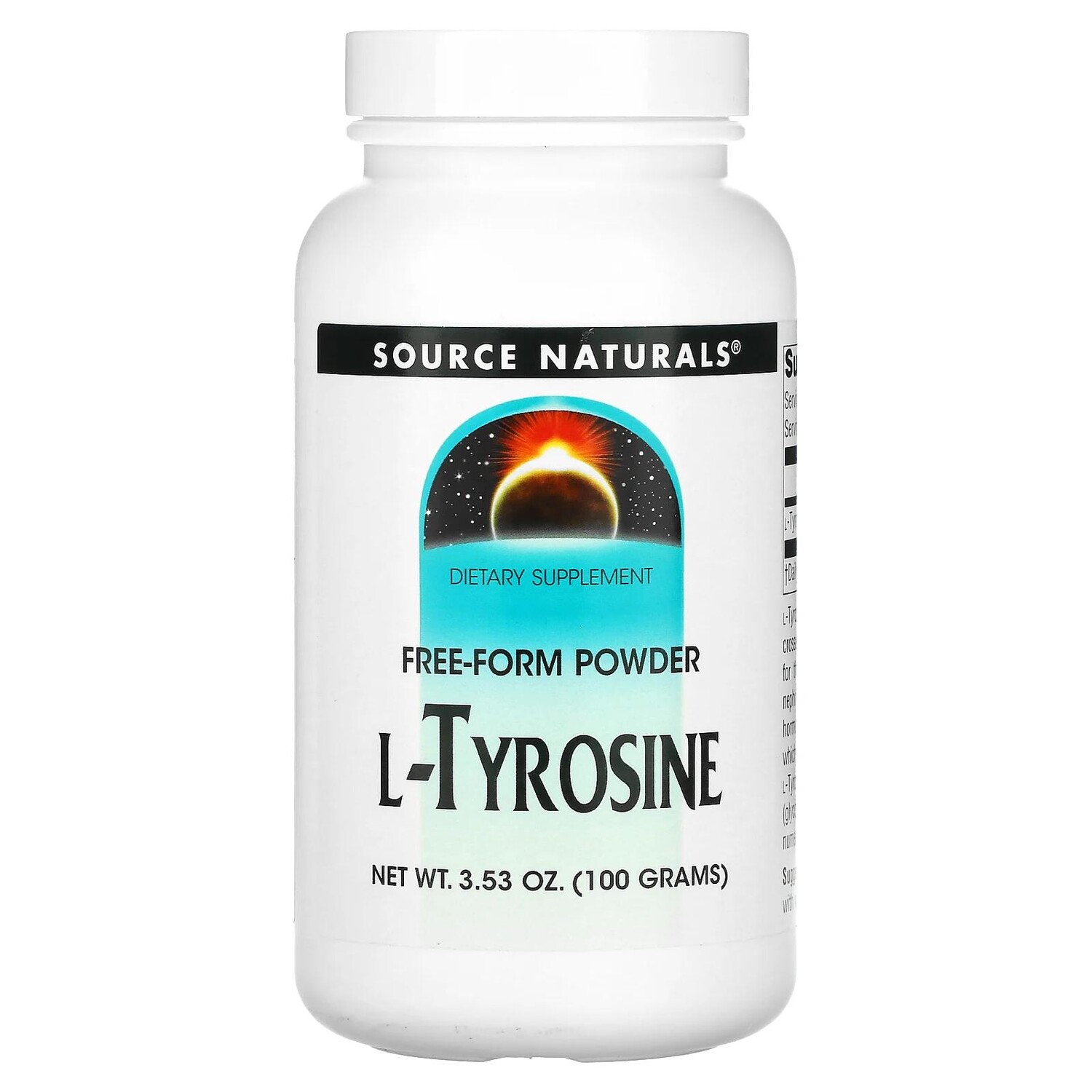 

Source Naturals L-тирозин порошок произвольной формы 3.53 унций (100 г)