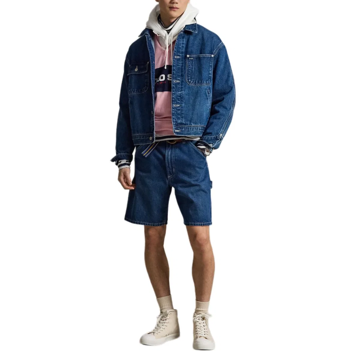 Шорты джинсовые мужские Polo Sport свободного кроя Polo Ralph Lauren, Blue — фото 3