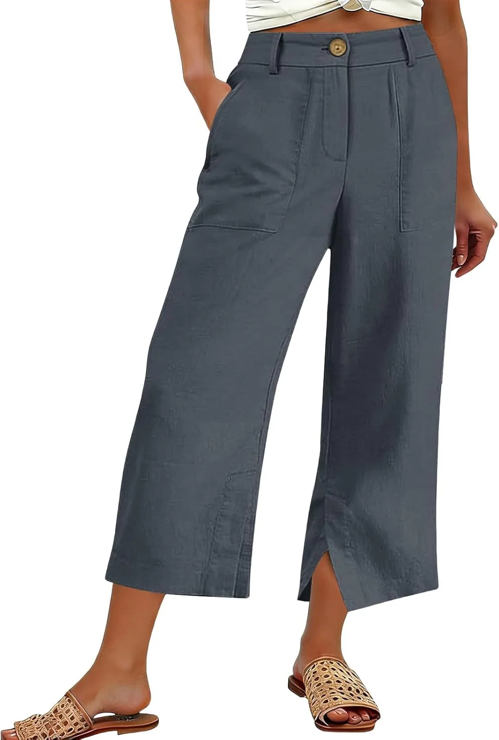 Брюки Casual, широкие, Dark Gray
