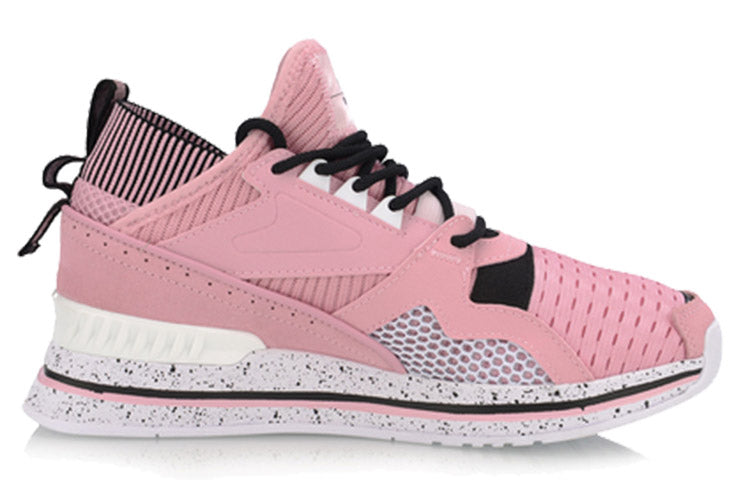 Спортивные кроссовки (WMNS) Li-Ning 001 T1000 No Boundry Mid 'Pink Black', красный — фото 2