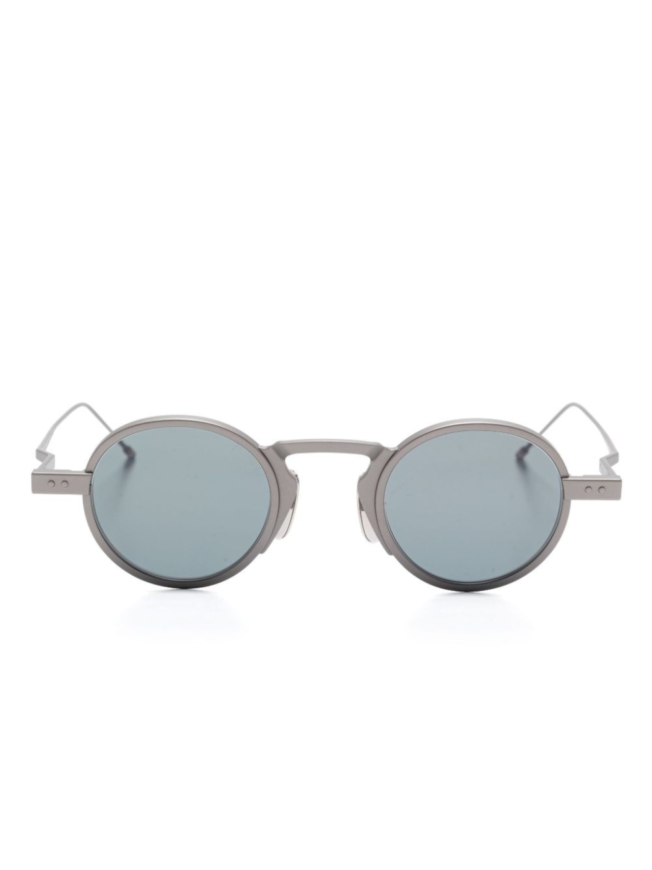 

Thom Browne Eyewear солнцезащитные очки в круглой оправе, серый