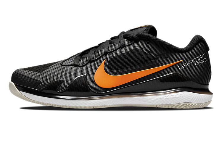 Теннисные кроссовки Air Zoom Vapor Pro мужские низкие черные/оранжевые Nike