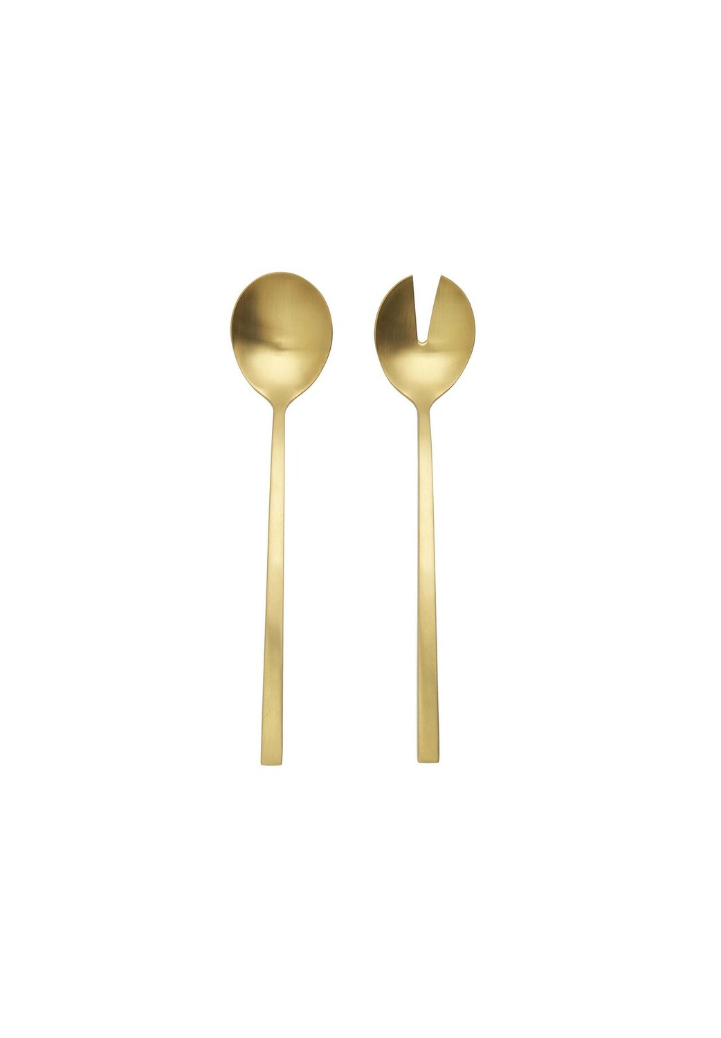 

Столовые приборы для салата KINGS, 2 предм. матовый Butlers, gold