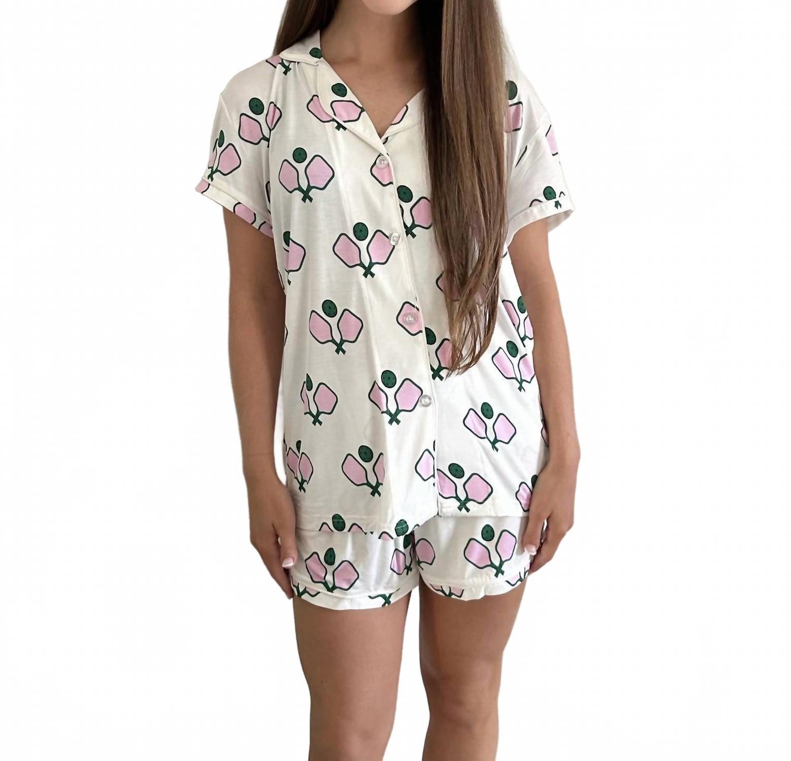 

Пиклбол пижама в белом цвете Toss Designs