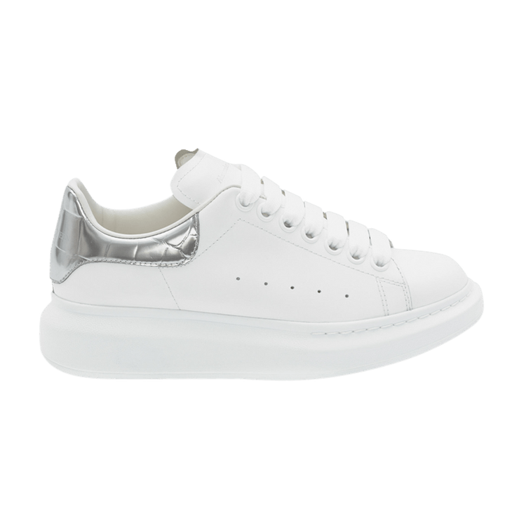 Кроссовки Alexander McQueen Alexander McQueen Wmns Oversized Sneaker 'Silver Crocodile', белый