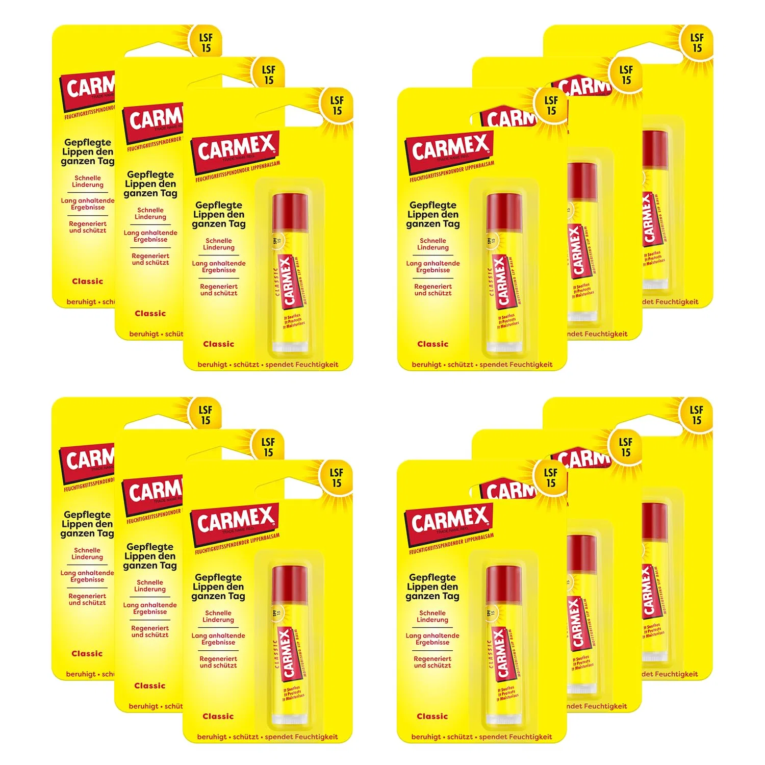 Увлажняющий бальзам для губ в стике 12 x 4.25 г от Carmex Carmex