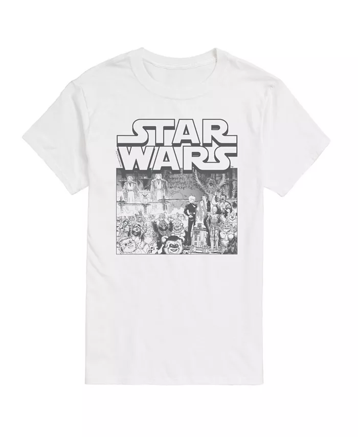 

Мужская футболка с коротким рукавом Star Wars AIRWAVES, белый