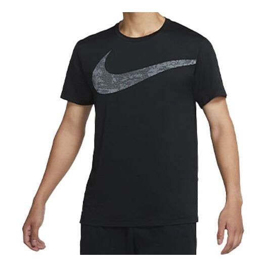 

Футболка с круглым вырезом тренировочные с коротким рукавом Nike, черный