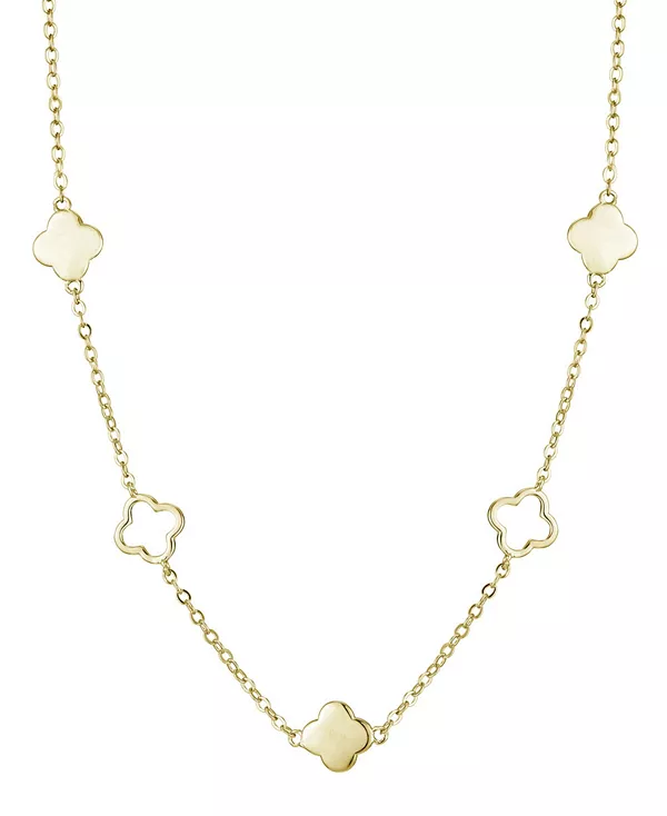 

Ожерелье с золотым клевером Adornia, gold