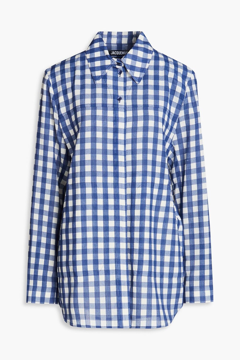 

Рубашка Passio в мелкую клетку JACQUEMUS, нави