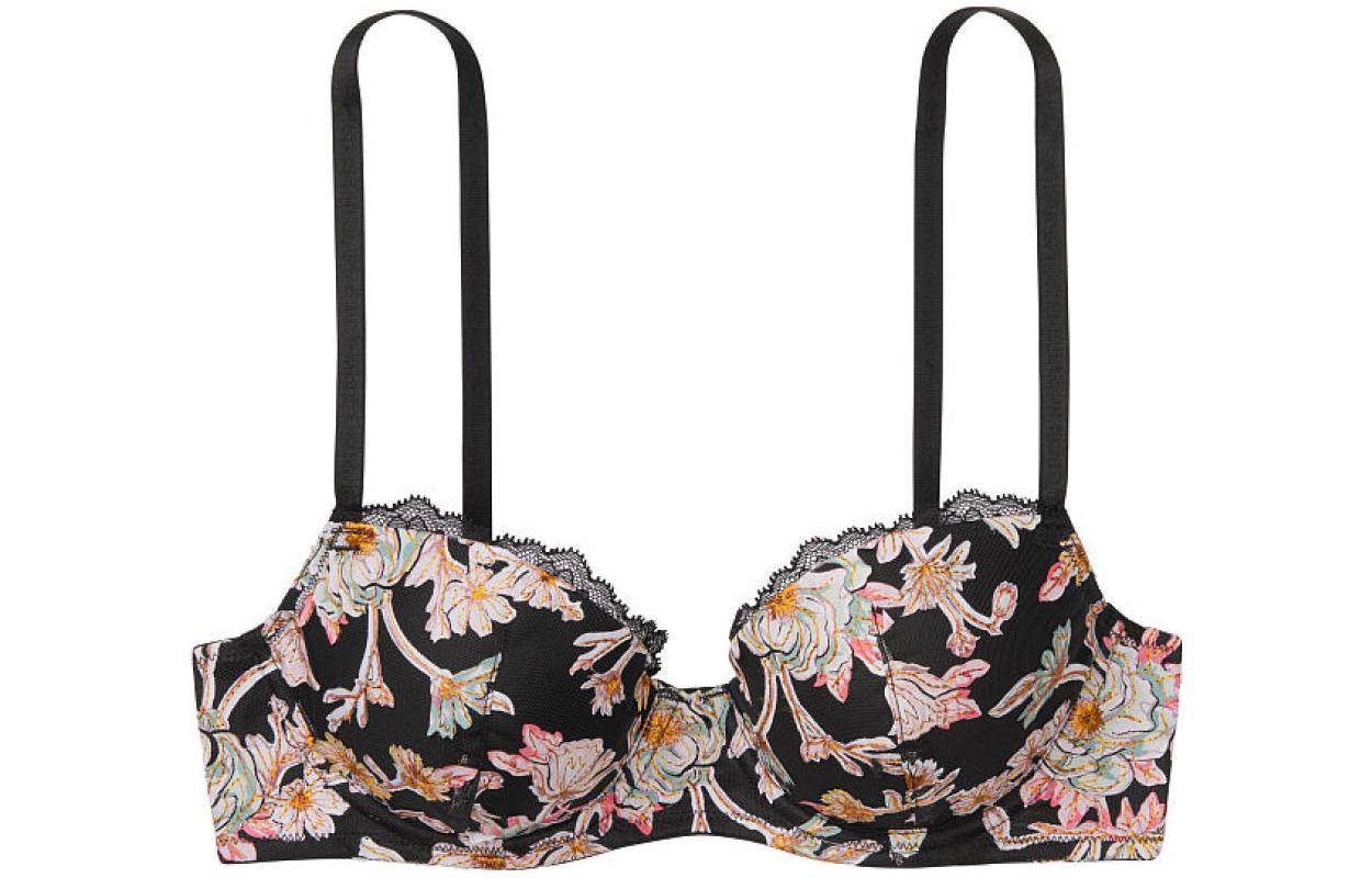 

Женское белье Victoria's Secret, черный цветочный принт-4UB0