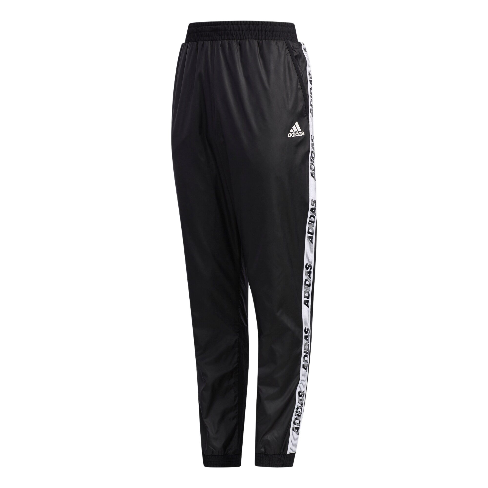 Чёрные вязаные спортивные штаны для подростков Adidas — фото 2