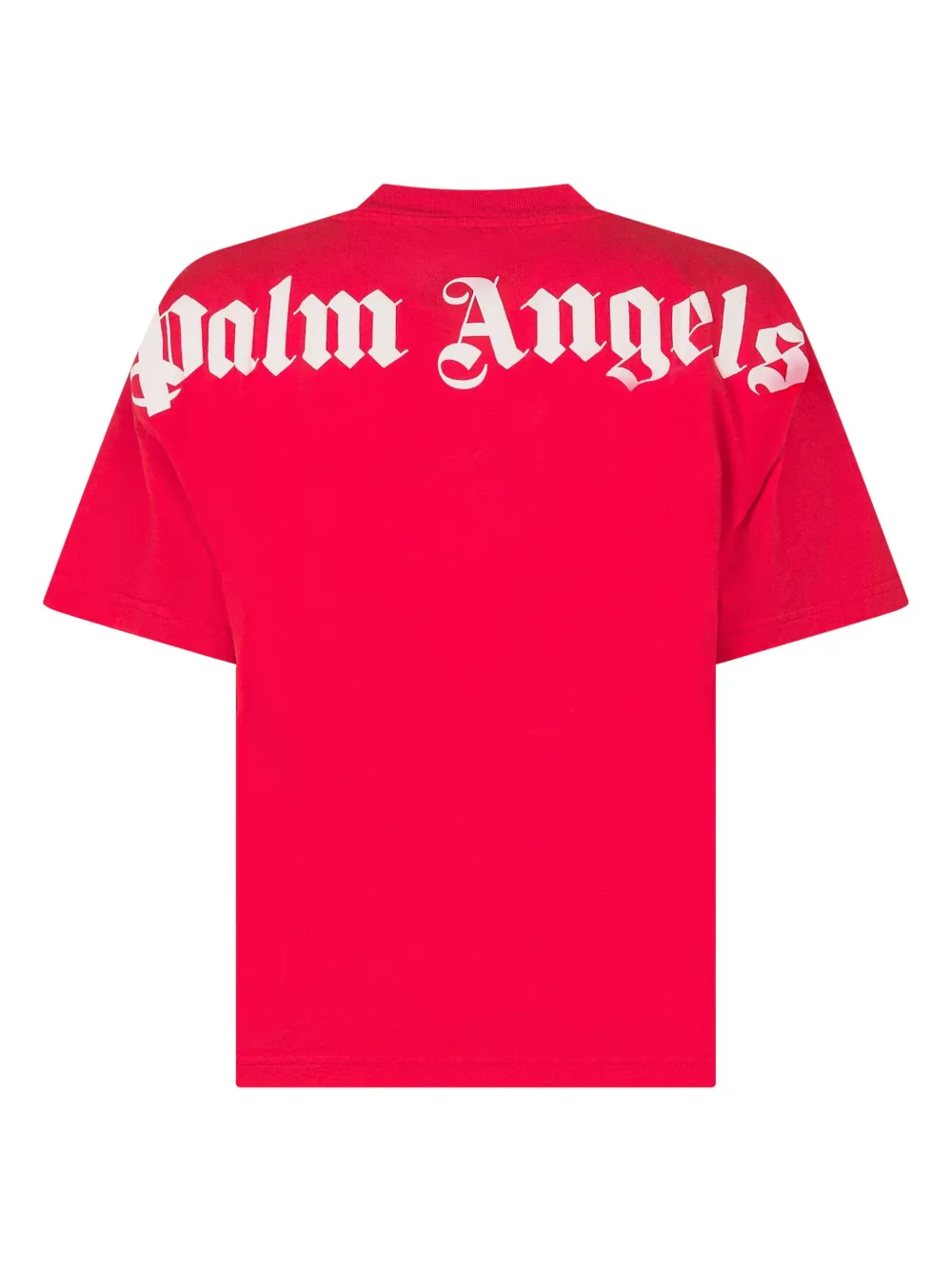 Футболка с короткими рукавами и принтом-логотипом Palm Angels Kids, красный — фото 2