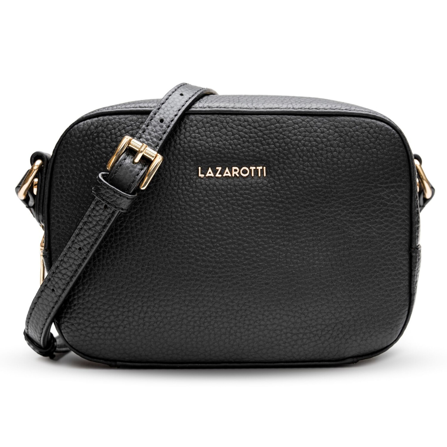 

Сумка через плечо Lazarotti Bologna Leather Umhängetasche Leder 19 см, черный