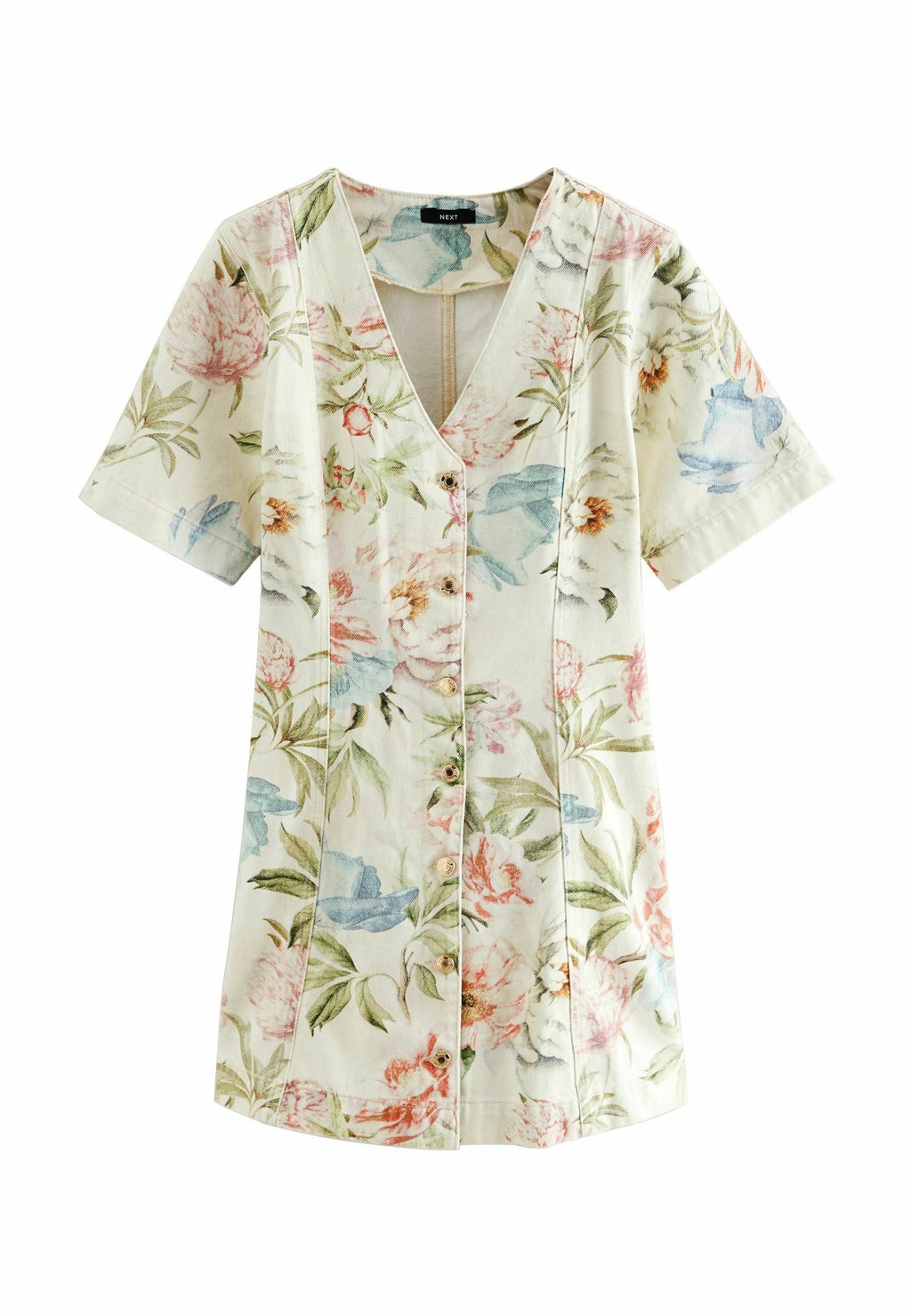 

Джинсовое платье REGULAR FIT - V-NECK Next, бежевый