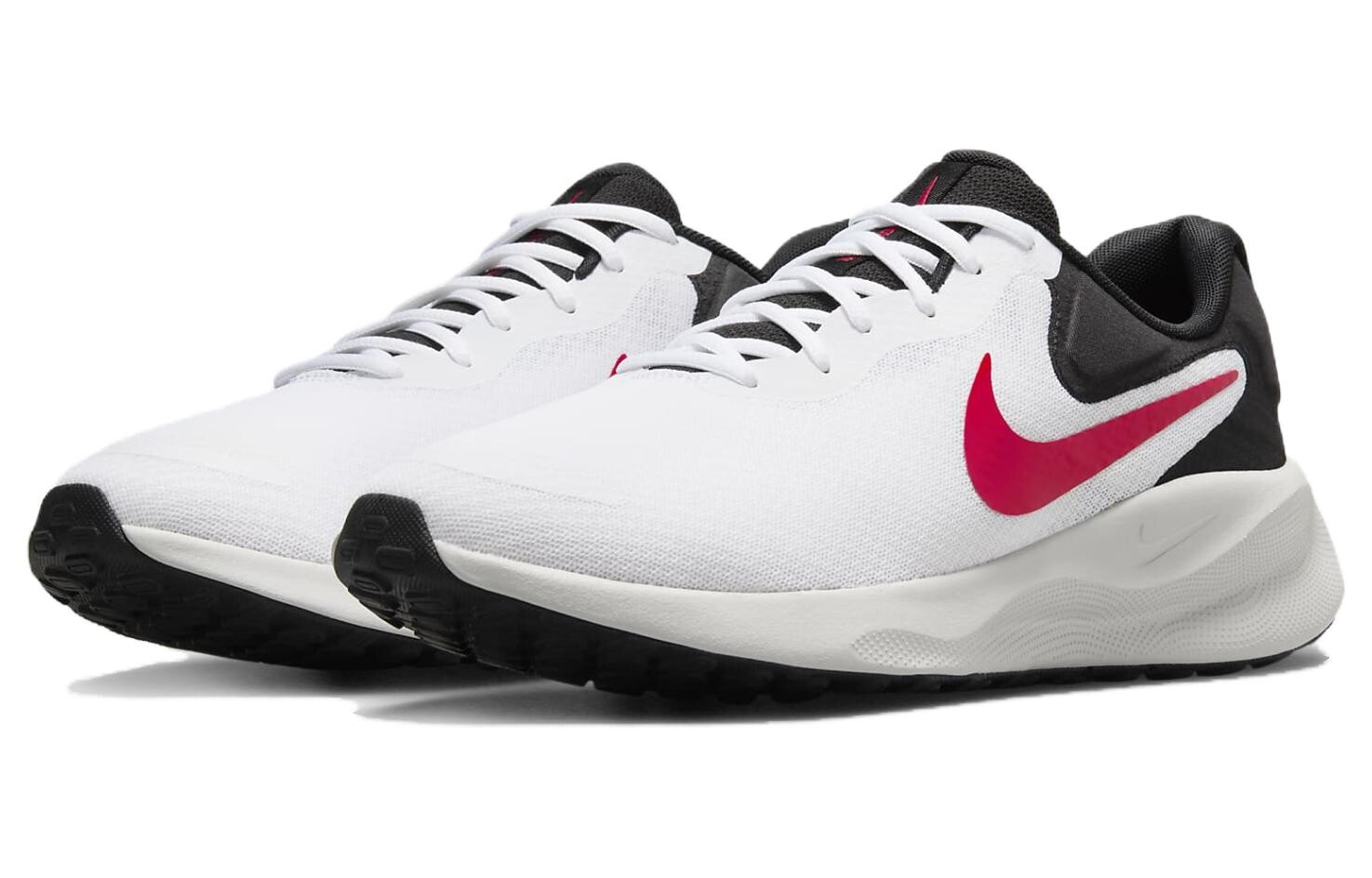 Кроссовки Nike Revolution 7 для бега с низким верхом, белый/черный — фото 3