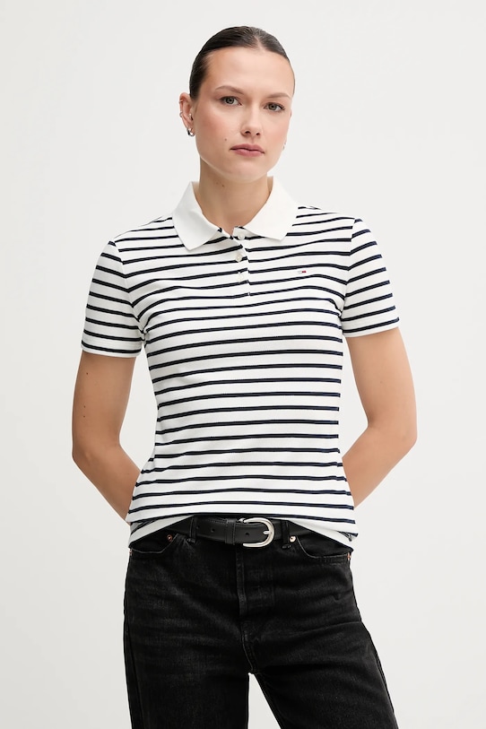 

Поло Tommy Jeans, белый