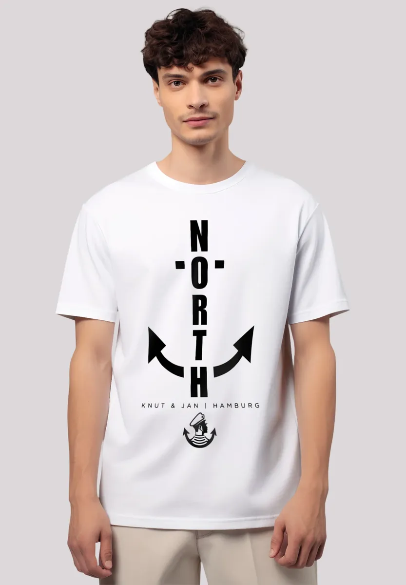 

F4NT4STIC Футболка "North Anker Knut & Jan Hamburg", премиум качество, белый