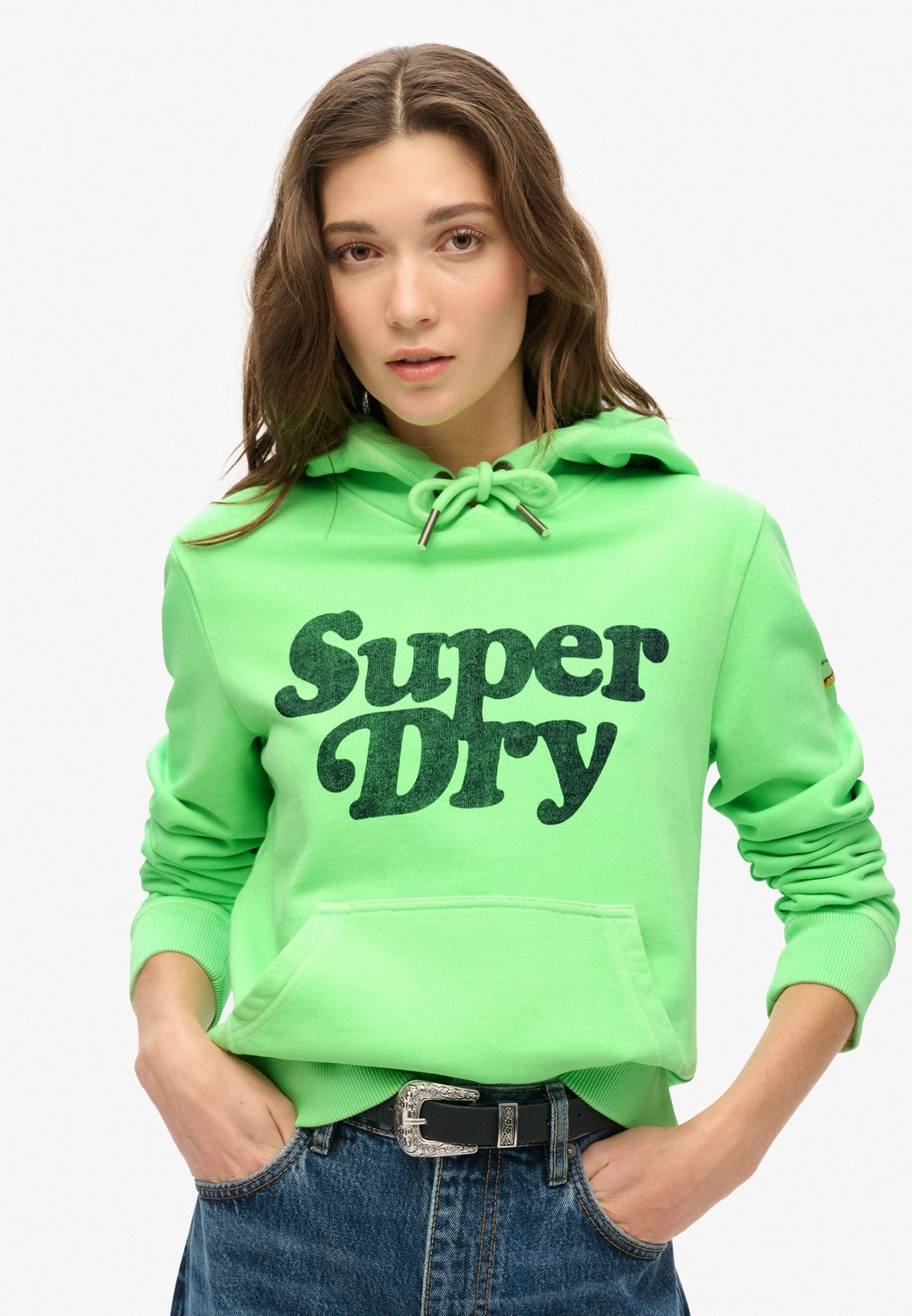 

Толстовка с капюшоном COOPER TONAL Superdry, зеленый