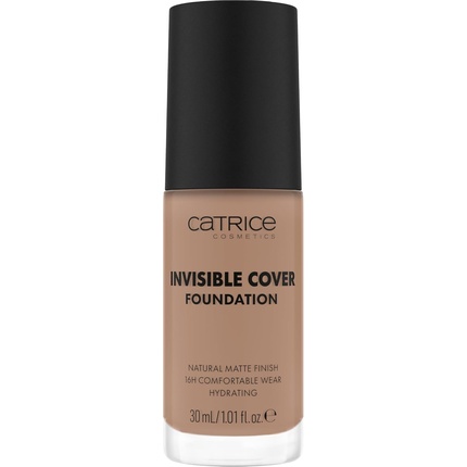 

Тональный крем Invisible Cover Foundation 30 мл 037W Nude Moisturizing Long Lasting Natural для сухой кожи Vegan Без масел Без парабенов Без микропластика Catrice