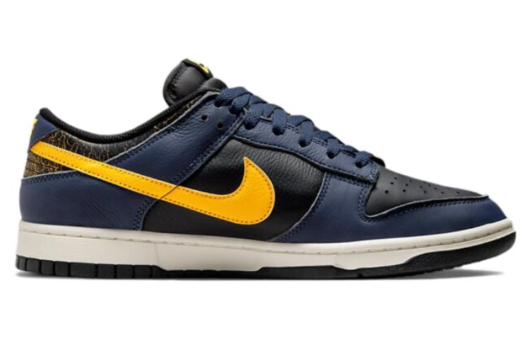 Dunk Low Vintage Michigan Nike, черно-желтая — фото 2