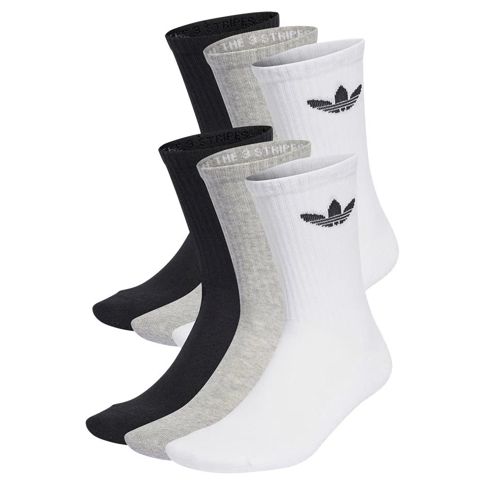 

Носки adidas Originals Trefoil Cushion crew 6 pairs, разноцветный