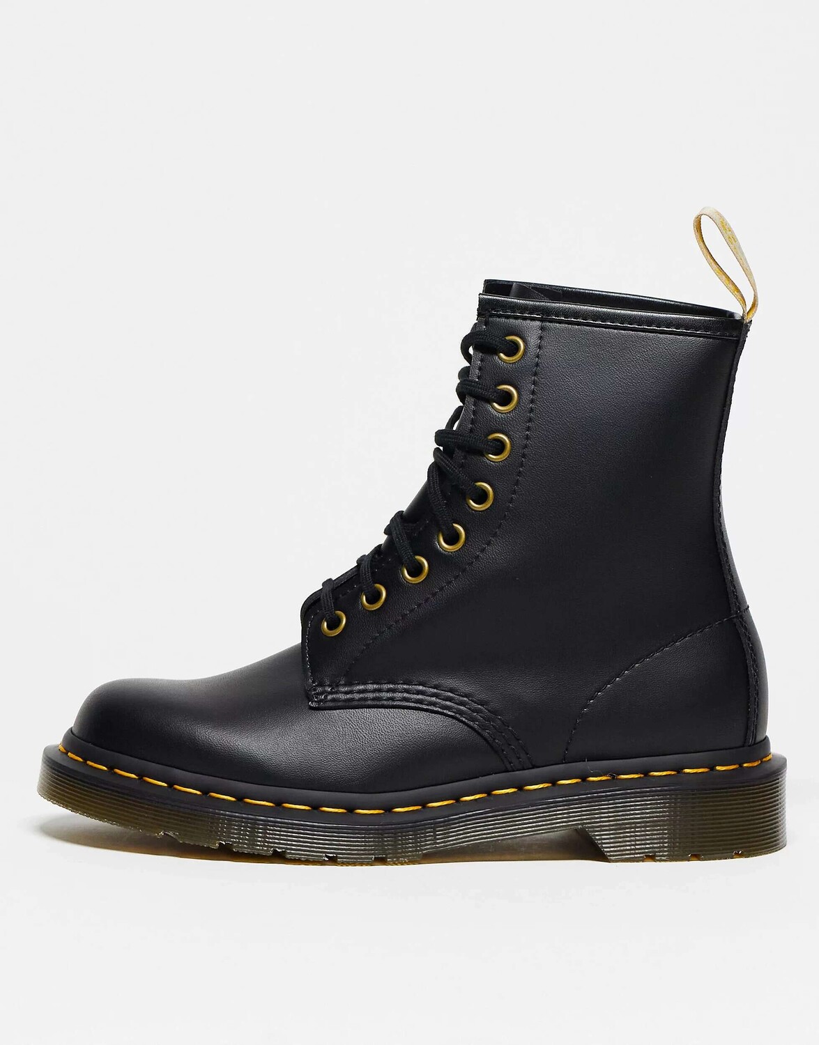 

Черные ботинки с 8 люверсами Dr Martens Vegan 1460 Felix Rub Off, Черный, Черные ботинки с 8 люверсами Dr Martens Vegan 1460 Felix Rub Off