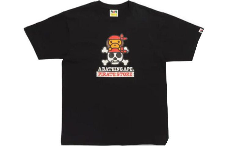 

A BATHING APE Мужская футболка, Черный