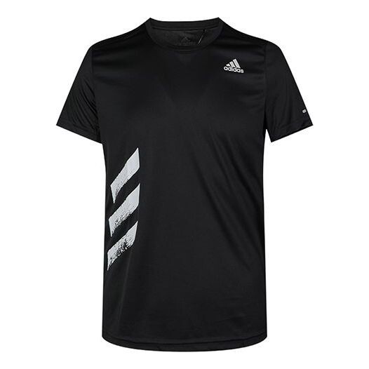 

Футболка run it tee pb sports short sleeve black Adidas, черный