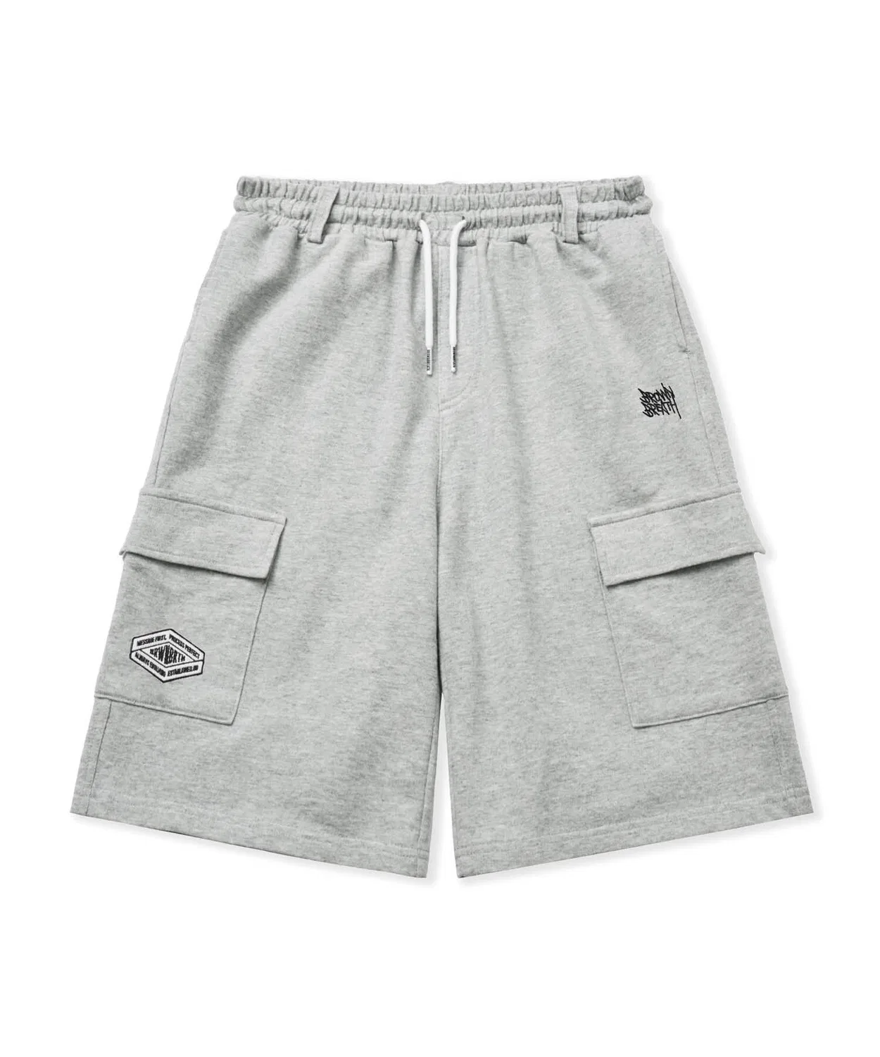Детские серые бермуды-карго Kids Jersey Bermuda Cargo Pants от Brownbreath Kids — фото 2