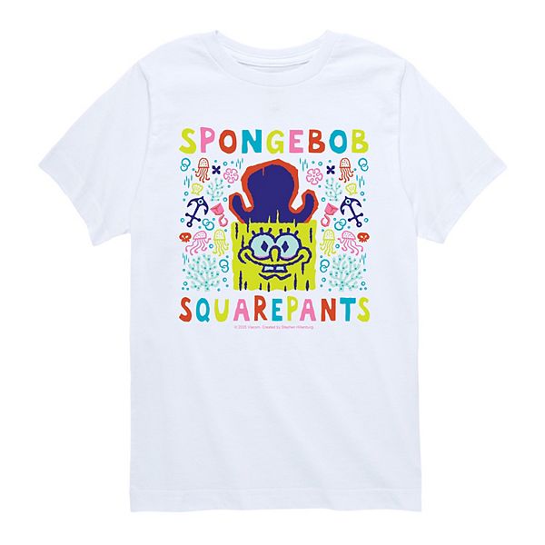 

Футболка с принтом The Spongebob Movie: Search for Squarepants для мальчиков 8-20 Nickelodeon, White