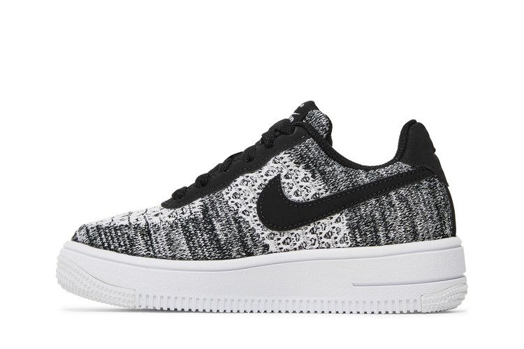 Кроссовки Nike Air Force 1 Flyknit 2.0 GS 'Oreo', черный — фото 4