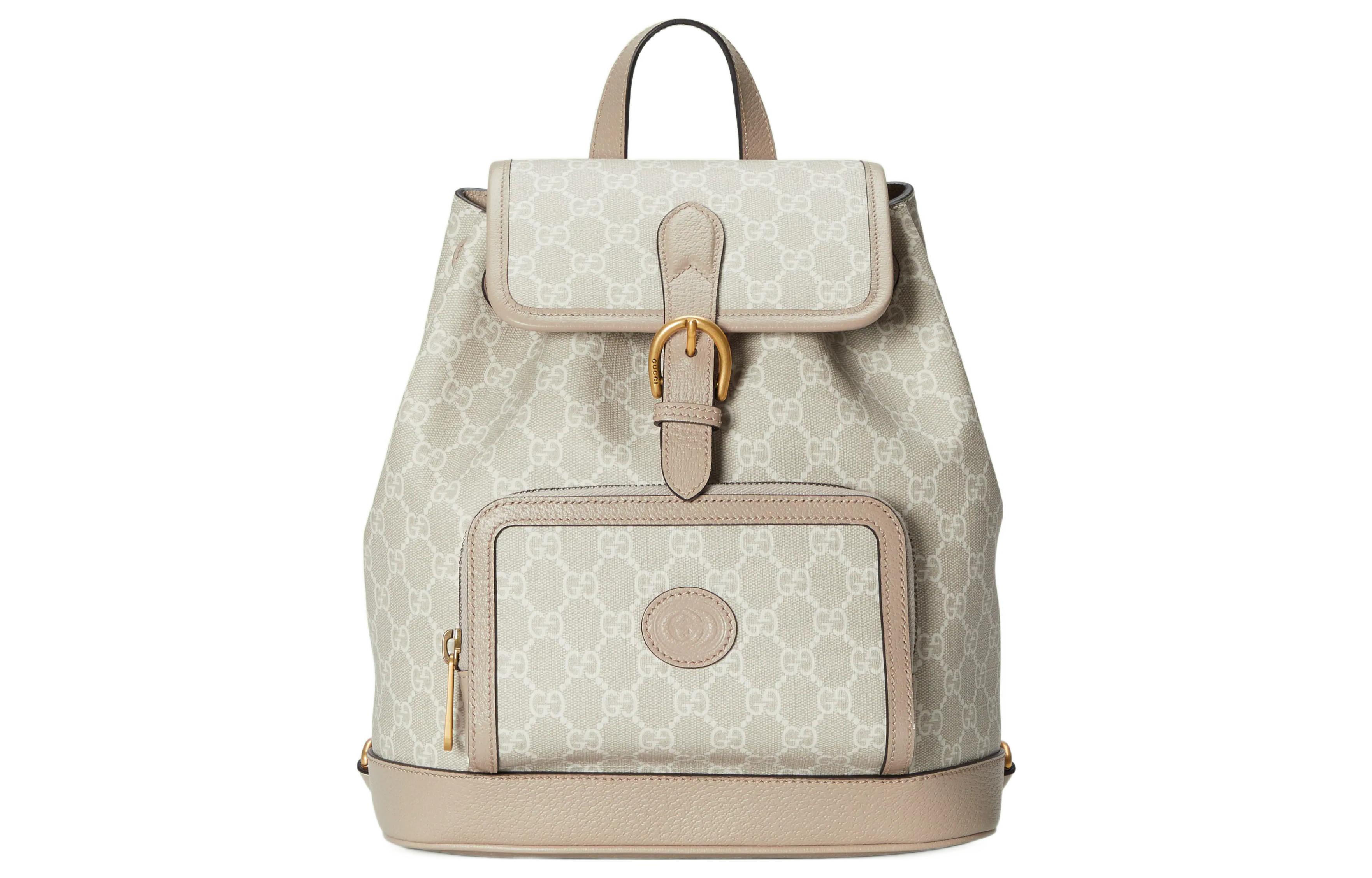 

Кожаный рюкзак Unisex белый/бежевый GUCCI