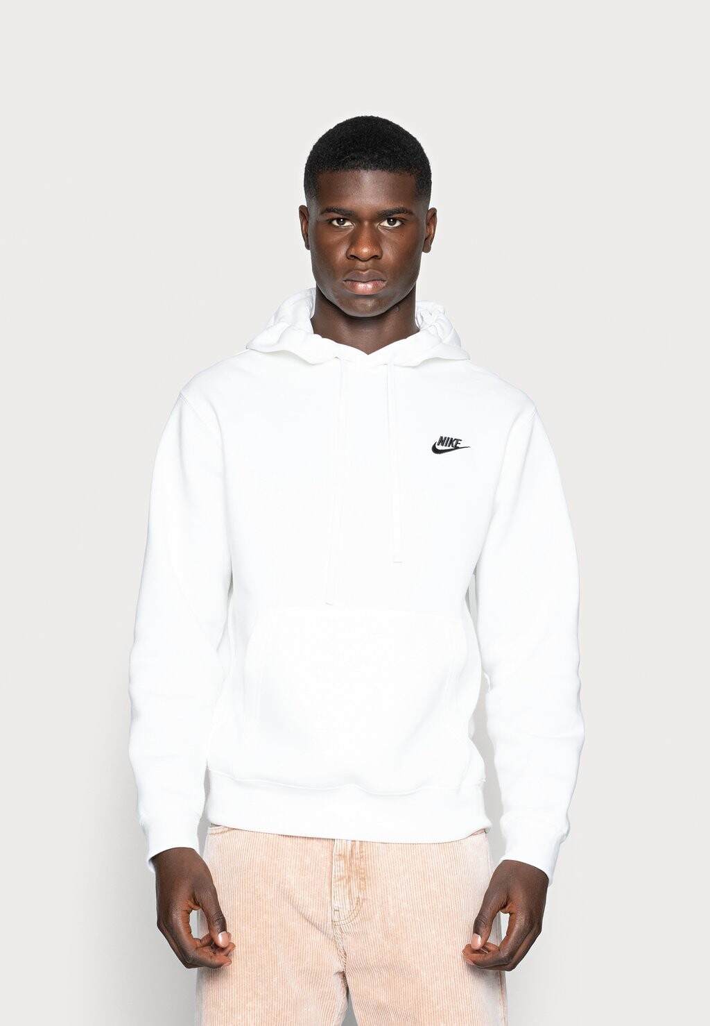

Толстовка CLUB HOODIE Nike, белый/черный