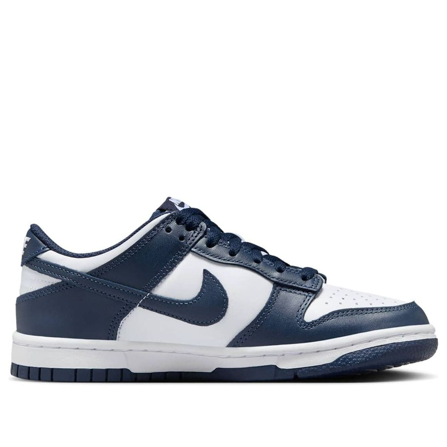 Кроссовки (GS) Nike Dunk Low 'White Midnight Navy', белый — фото 2