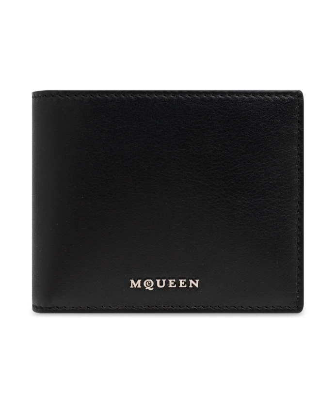 

Кожаный кошелек Alexander Mcqueen, черный